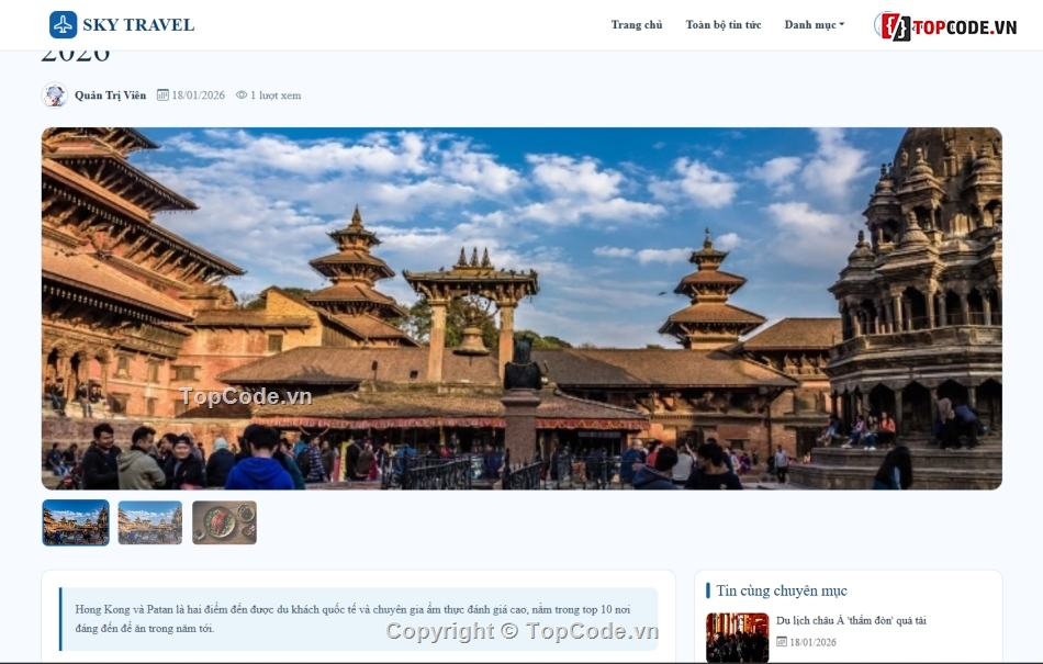 Website du lịch,blog,blog it